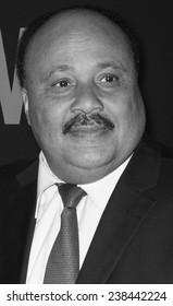 NEW YORK, NY - DECEMBER 14, 2014: Martin Luther King III (R) Attends The 'Selma' New York Premiere At The Ziegfeld Theater