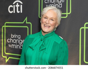 New York, NY - December 2, 2021: Glenn Close Attends Bring Change To Mind Gala At City Winery