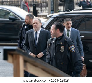 New York, NY - December 20, 2018: Attorney Benjamin Brafman & Harvey Weinstein Arrive For A Court Hearing Of Harvey Weinstein Case At New York Criminal Court