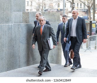 New York, NY - December 20, 2018: Attorney Benjamin Brafman & Harvey Weinstein Arrive For A Court Hearing Of Harvey Weinstein Case At New York Criminal Court