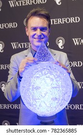 New York, NY - December 27, 2017: Tom Brennan Master Artisan Attends Installation Of Waterford Crystals On Times Square For New Year Eve Ball Drop