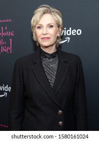 New York, NY - December 3, 2019: Jane Lynch attends The Marvelous Mrs. Maisel season 3 TV show premiere at MoMA