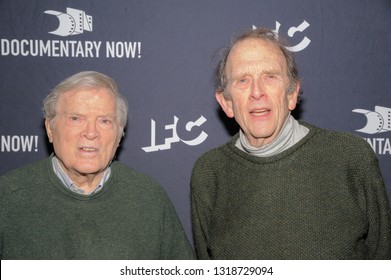 NEW YORK, NY - FEBRUARY 19: D.A. Pennebaker And Cornelius James Desmond Attend The 'Documentary Now' Special Screening At IFC Center On February 19, 2019 In New York City.