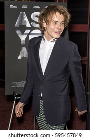 NEW YORK, NY - FEBRUARY 24, 2017: Actor Charlie Heaton Attends 'As You Are' New York Premiere At Village East Cinema