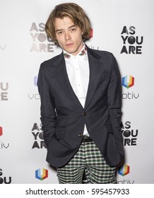 NEW YORK, NY - FEBRUARY 24, 2017: Actor Charlie Heaton Attends 'As You Are' New York Premiere At Village East Cinema