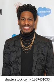 New York, NY - February 28, 2020: Jon Batiste attends The Lena Horne Prize for Artists Creating Social Impact inaugural celebration at The Town Hall