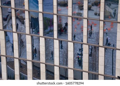 New York, NY - January 1 2020: Exterior Of The Equinox Hotel At Hudson Yards