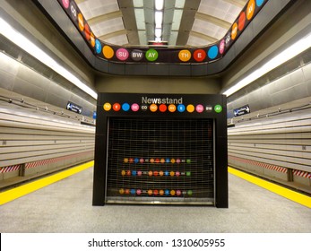 New York, NY - January 6 2017: 86th Street Q Train Station