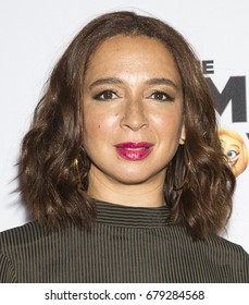 NEW YORK, NY - July 17, 2017: Maya Rudolph Attends The Saks Celebrates World Emoji Day Event At Saks Fifth Avenue