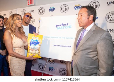 New York, NY - July 18, 2018: Kevin Hunter, Wendy Williams Wearing Dress By Norma Kamali, Frank Florio Attend Wendy Williams And The Hunter Foundation Gala At Hammerstein Ballroom