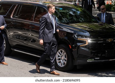 New York, NY - July 20, 2022: Eric Trump Attends Funeral Of Ivana Trump At St. Vincent Ferrer Church