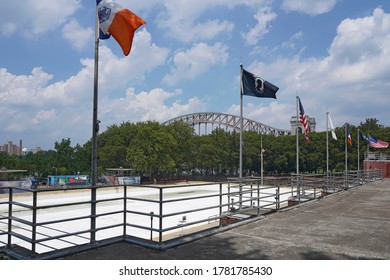 NEW YORK, NY - JULY 22: A View Of Astoria Pool Located In Astoria Park On July 22, 2020 In Queens Borough Of New York City.  The Pool Is Scheduled To Be Open On August 1, 2020.