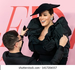 New York, NY - June 03, 2019: Christian Siriano And Ashley Graham Attend 2019 CFDA Fashion Awards At Brooklyn Museum