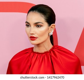 New York, NY - June 03, 2019: Lily Aldridge Attends 2019 CFDA Fashion Awards At Brooklyn Museum