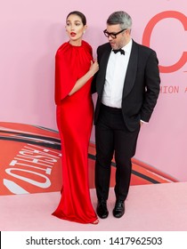 New York, NY - June 03, 2019: Lily Aldridge And Brandon Maxwell Attend 2019 CFDA Fashion Awards At Brooklyn Museum