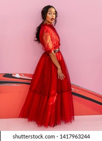 New York, NY - June 03, 2019: Laura Harrier Attends 2019 CFDA Fashion Awards At Brooklyn Museum