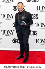 New York, NY - June 09, 2019: Santino Fontana Winner Of The Award For Best Performance By An Actor In A Leading Role In A Musical For “Tootsie,” Poses In The Press Room For The 73rd Annual Tony Awards