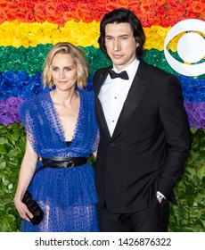 New York, NY - June 09, 2019: Joanne Tucker And Adam Driver Attend The 73rd Annual Tony Awards At Radio City Music Hall