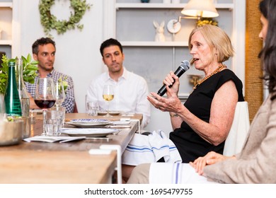 NEW YORK, NY - June 12 2019: New York City’s Special Narcotics Prosecutor, Bridget G. Brennan Speaks To Guests, At Maman Tribeca, On June 12th, 2019, In New York, NY. (Photo By Kari Bjorn)