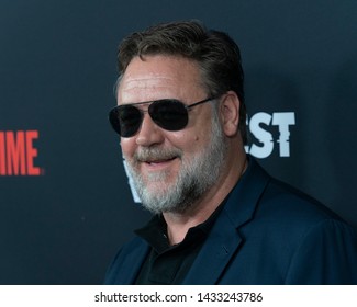 New York, NY - June 24, 2019: Russell Crowe attends Showtime network premiere of The Loudest Voice at Paris Theatre