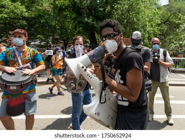 New York, NY - June 6, 2020: Jon Batiste And His Band Perform During Protest For Black Lives Matter On Union Square