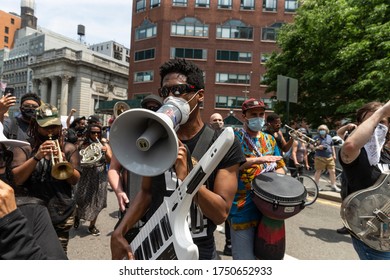 New York, NY - June 6, 2020: Jon Batiste And His Band Perform During Protest For Black Lives Matter On Union Square