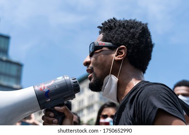 New York, NY - June 6, 2020: Musician Jon Batiste And His Band Perform During Protest For Black Lives Matter On Union Square