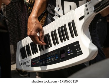 New York, NY - June 6, 2020: Jon Batiste And His Band Perform During Protest For Black Lives Matter On Union Square