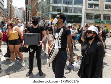 New York, NY - June 6, 2020: Jon Batiste And His Band Perform During Protest For Black Lives Matter On Union Square