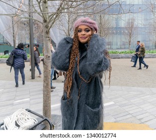 New York, NY - March 15, 2019: Hudson Yards Is Lagest Private Development In New York. Andra Day Attends Opening Day At Hudson Yards Of Manhattan