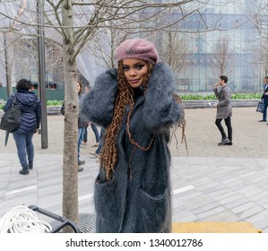 New York, NY - March 15, 2019: Hudson Yards Is Lagest Private Development In New York. Andra Day Attends Opening Day At Hudson Yards Of Manhattan