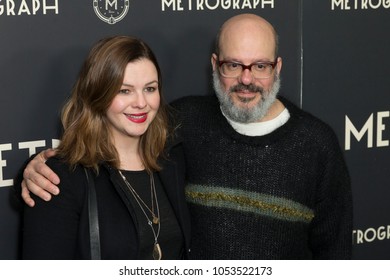 New York, NY - March 22, 2018: Amber Tamblyn, David Cross Attend Metrograph 2nd Anniversary Party At Metrograph