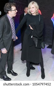 New York, NY - March 25, 2018: Mark Harris And Diane Sawyer Attend Revival Of Angels In America Play After Party At Espace