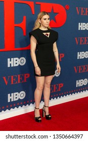 New York, NY - March 26, 2019: Zosia Mamet Attends HBO Premiere Of VEEP Final Season At Alice Tully Hall