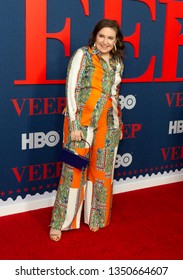 New York, NY - March 26, 2019: Lena Dunham Attends HBO Premiere Of VEEP Final Season At Alice Tully Hall