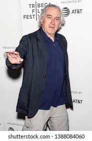 New York, NY - May 03, 2019: Robert De Niro attends the premiere of the “It Takes A lunatic” during the 2019 Tribeca Film Festival at BMCC Theater