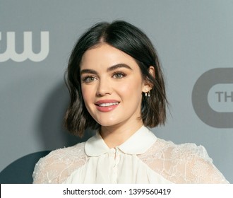 New York, NY - May 16, 2019: Lucy Hale Wearing Dress By Giambattista Valli Attends CW Network Upfornt At New York City Center 