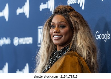 New York, NY - May 6, 2022: Laverne Cox Attends 33rd Annual GLAAD Media Awards At Hilton Midtown