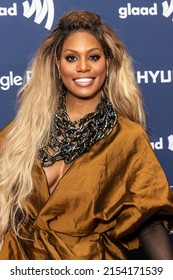 New York, NY - May 6, 2022: Laverne Cox Attends 33rd Annual GLAAD Media Awards At Hilton Midtown