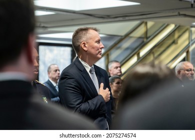 New York, NY - November 15, 2021: Police Commissioner Dermot Shea Attends Memorial Ceremony At One Police Plaza