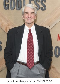 New York, NY - November 19, 2017: Sam Waterston Attends Netflix Godless Premiere At Metrograph