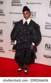 NEW YORK, NY - NOVEMBER 29: Janicza Bravo Attends The 2021 Gotham Awards At Cipriani Wall Street On November 29, 2021 In New York City.