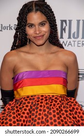 NEW YORK, NY - NOVEMBER 29: Zazie Beetz Attends The 2021 Gotham Awards At Cipriani Wall Street On November 29, 2021 In New York City.