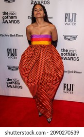 NEW YORK, NY - NOVEMBER 29: Zazie Beetz Attends The 2021 Gotham Awards At Cipriani Wall Street On November 29, 2021 In New York City.