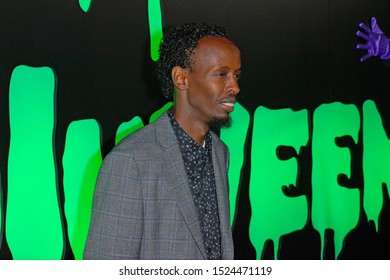 NEW YORK, NY - OCTOBER 04: Barkhad Abdi Attends Huluween Celebration At Town Stages On October 4, 2019 In New York City.