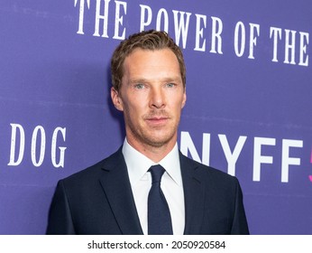 New York, NY - October 1, 2021: Benedict Cumberbatch attends The Power of the Dog premiere during 59th New York Film Festival at Alice Tully Hall