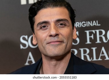 New York, NY - October 10, 2021: Actor Oscar Isaac Attends Screening Of HBO Scenes From A Marriage At Museum Of Modern Art