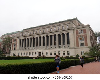 New York, NY - October 3 2015: The Butler Library At Columbia University