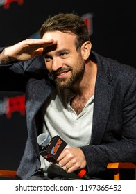 New York, NY - October 6, 2018: Charlie Cox Attends Marvel's DAREDEVIL Panel During New York Comic Con At Hulu Theater At Madison Square Garden