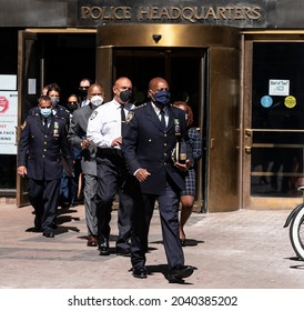 New York, NY - September 10, 2021: Police Department Chief Rodney Harrison Attends 911 Security Briefing At One Police Plaza